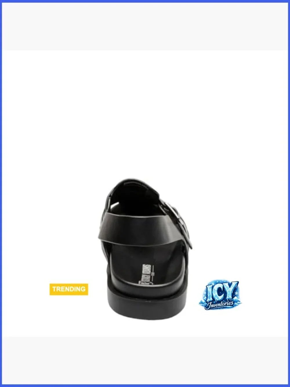 Men's Slingback Buckle Sandal with Cushioned Footbed